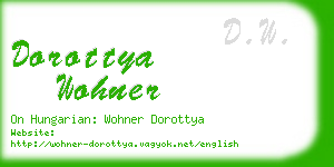 dorottya wohner business card